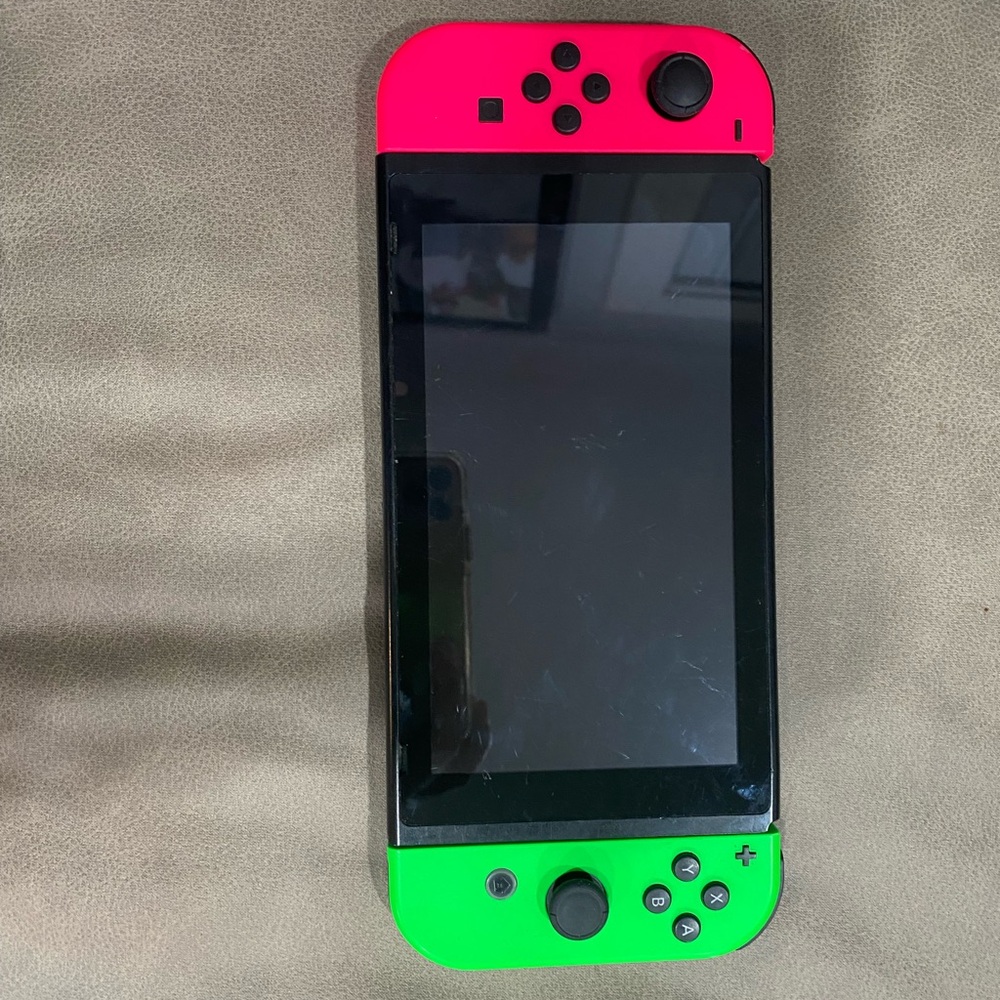 Nintendo Handheld Console Red and Green